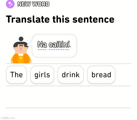 The girls drink bread | image tagged in duolingo | made w/ Imgflip meme maker