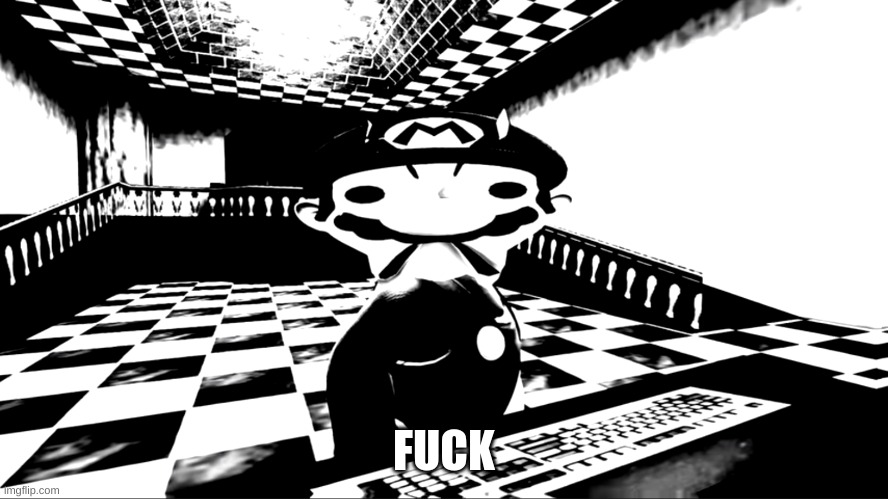 Very angry mario | FUCK | image tagged in very angry mario | made w/ Imgflip meme maker