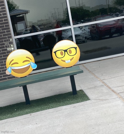 This bench just called me a fudging nerd | image tagged in yes | made w/ Imgflip meme maker