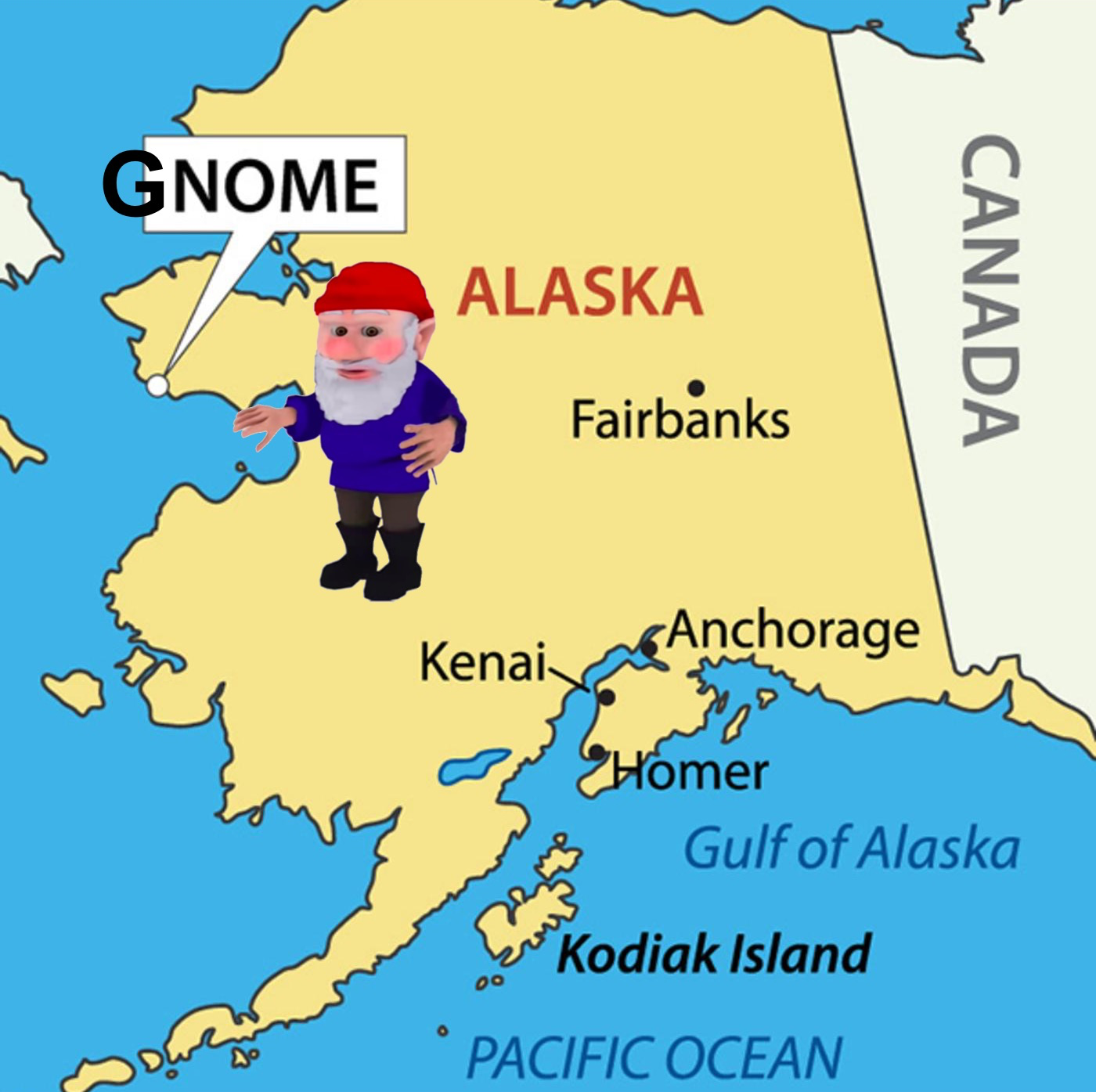 Gnome Alaska Blank Meme Template