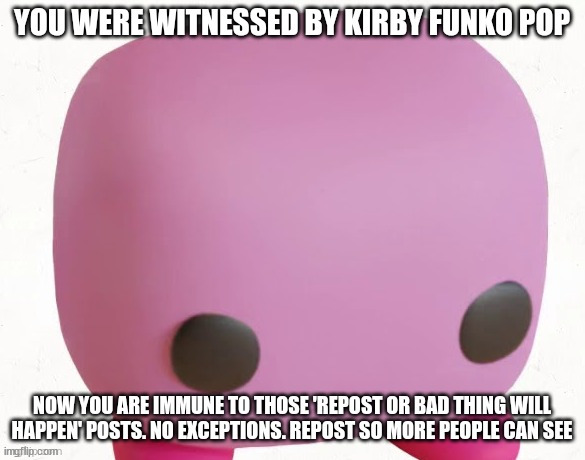 The kirby funko pop | image tagged in the kirby funko pop | made w/ Imgflip meme maker