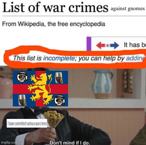 against gnomes | made w/ Imgflip meme maker