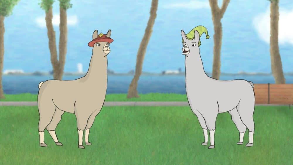 High Quality Carl and Paul, Lammas With Hats Blank Meme Template