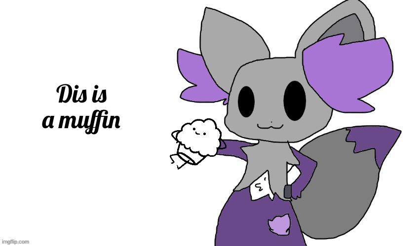 Shiny Eevelphox says | Dis is a muffin | image tagged in shiny eevelphox says | made w/ Imgflip meme maker
