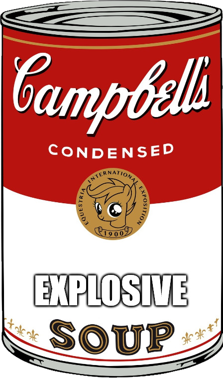 Campbell's Explosive Soup Blank Meme Template