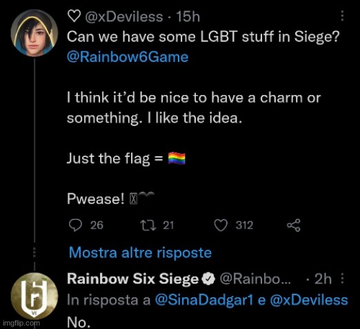 When Did Rainbow Six Siege Get This Based? | made w/ Imgflip meme maker