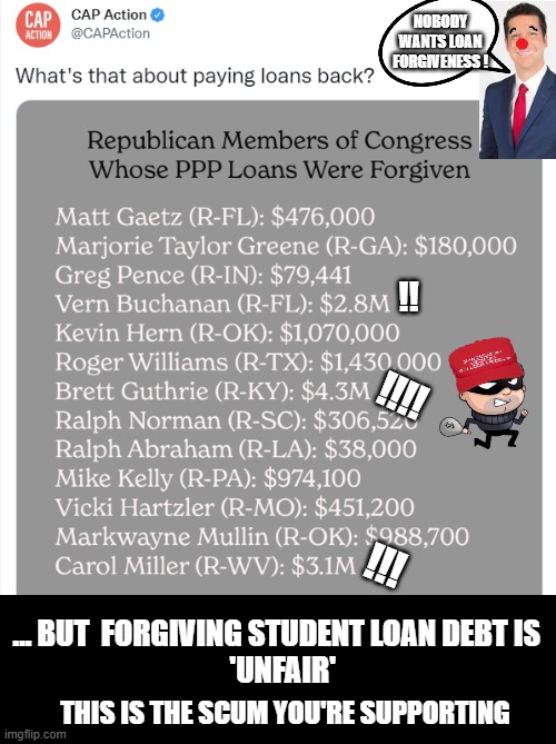 republican-congress-crooks-get-millions-forgiven-from-ppp-imgflip