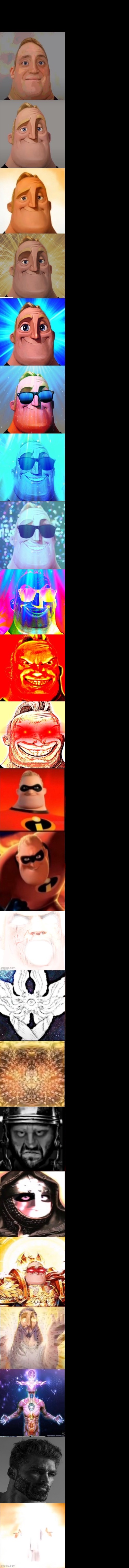 High Quality Mr incredible becoming canny extended HD Blank Meme Template