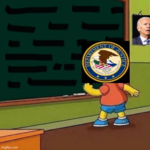 DOJ Bart | image tagged in politics lol,memes | made w/ Imgflip meme maker