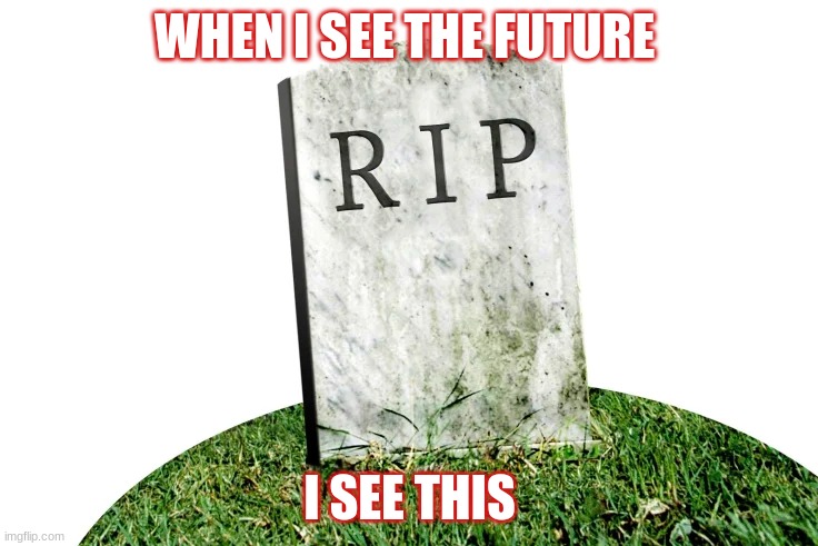 WHEN I SEE THE FUTURE; I SEE THIS | image tagged in funny meme | made w/ Imgflip meme maker