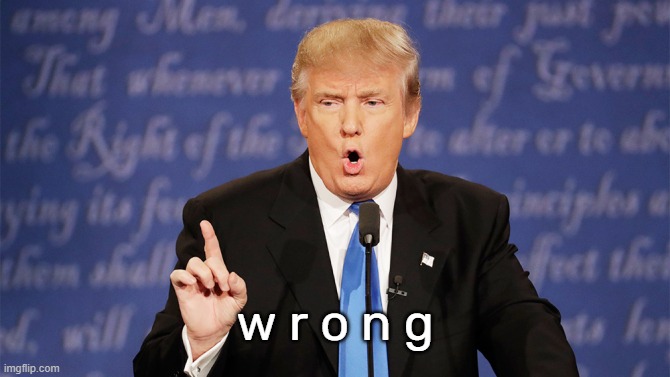 Donald Trump Wrong | w r o n g | image tagged in donald trump wrong | made w/ Imgflip meme maker