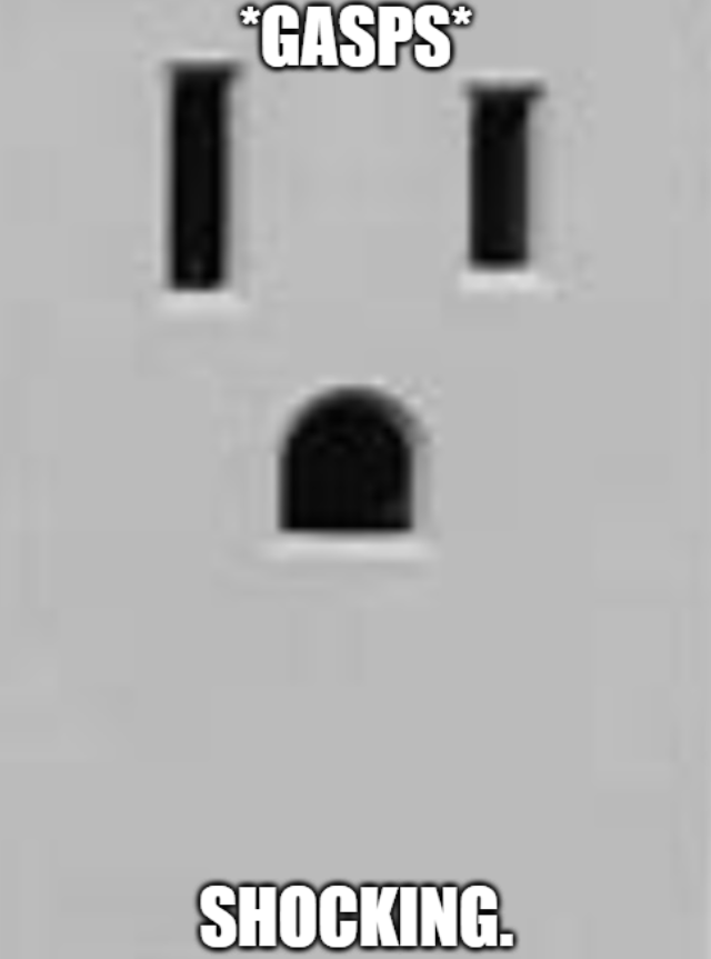 Outlet Gasp Blank Meme Template