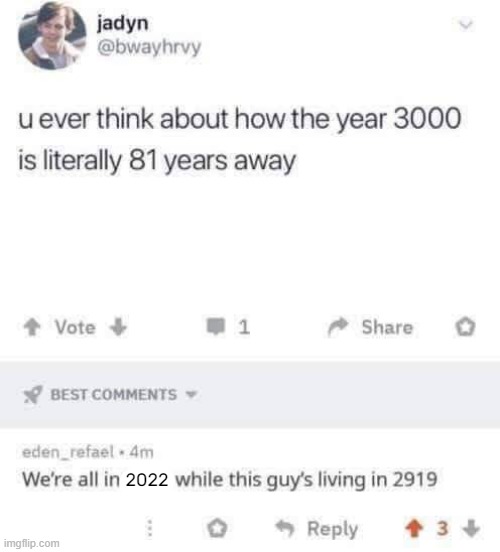 2022 | made w/ Imgflip meme maker