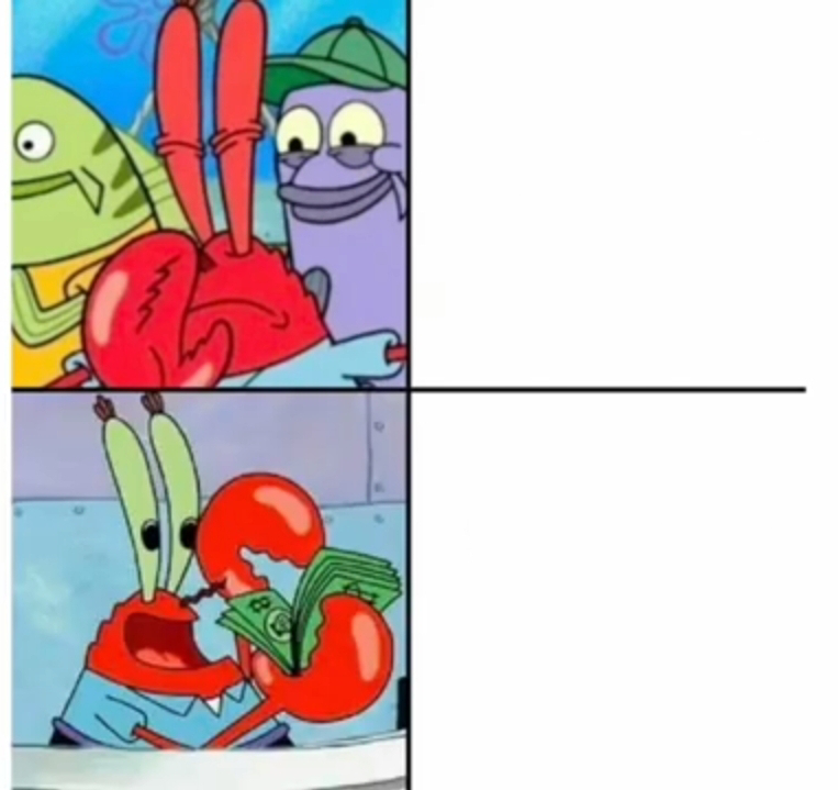 Mr krabs Blank Meme Template