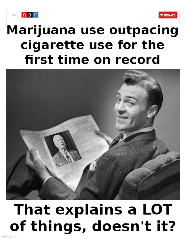 Marijuana Use Is Up: What Can Possibly Go Wrong? | image tagged in marijuana,cigarettes,doobie,stoned,dumb and dumber,joe biden | made w/ Imgflip meme maker