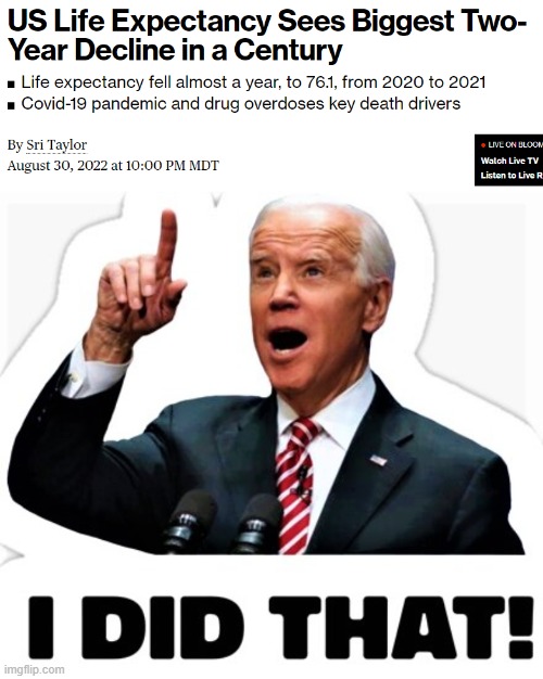 We're still stuck with him - I keep praying for nature to take its course. | image tagged in biden - i did that,life expectancy,assume room temperature,natural causes | made w/ Imgflip meme maker