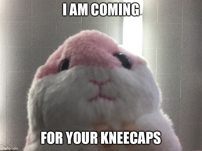 Spread the word (this image is a joke, don’t take it seriously | I AM COMING; FOR YOUR KNEECAPS | made w/ Imgflip meme maker