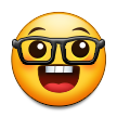 High Quality Old Samsung nerd emoji Blank Meme Template