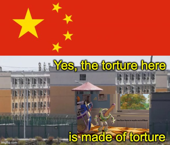 UN finally confirms it | Yes, the torture here; is made of torture | image tagged in china,torture,minorities,united nations | made w/ Imgflip meme maker
