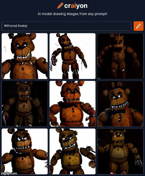For Withered_Freddy | made w/ Imgflip meme maker