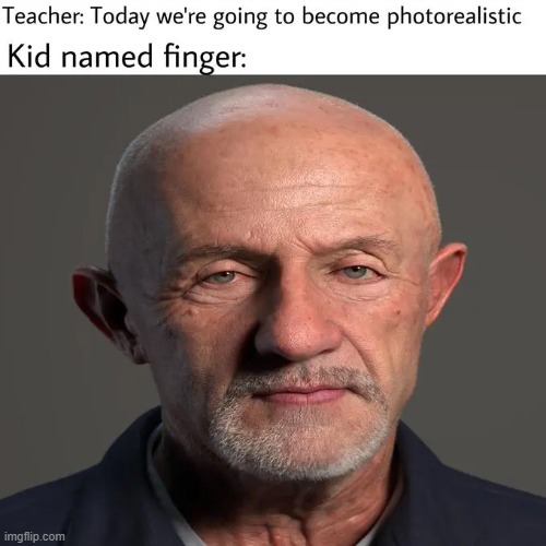 photorealism in a nutshell | made w/ Imgflip meme maker