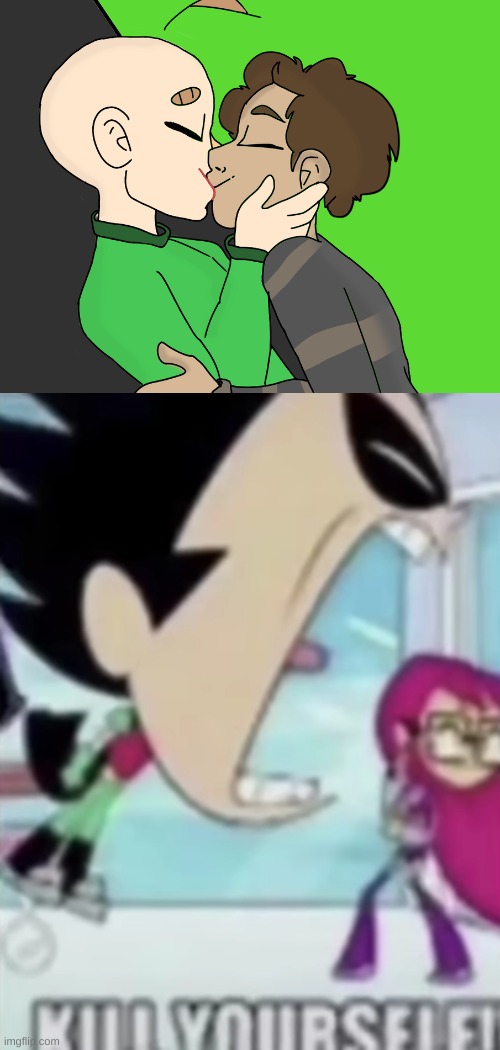 Why must you make a pedophilia ship for baldi's basics | image tagged in teen titans go kill yourself | made w/ Imgflip meme maker