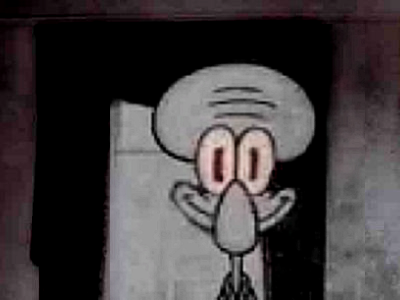 High Quality Staring Squidward Blank Meme Template