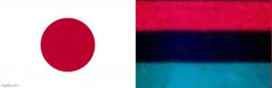 High Quality Japanese Pan African Flag Blank Meme Template