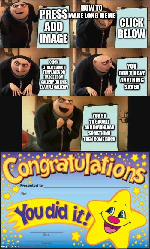 Gru Plan Blank Template - Imgflip