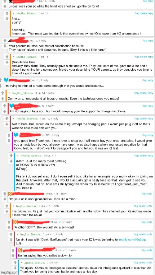 ROASTING SPREE | made w/ Imgflip meme maker