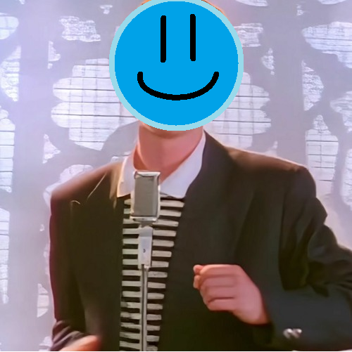 DJFIREBOT rickroll Blank Meme Template