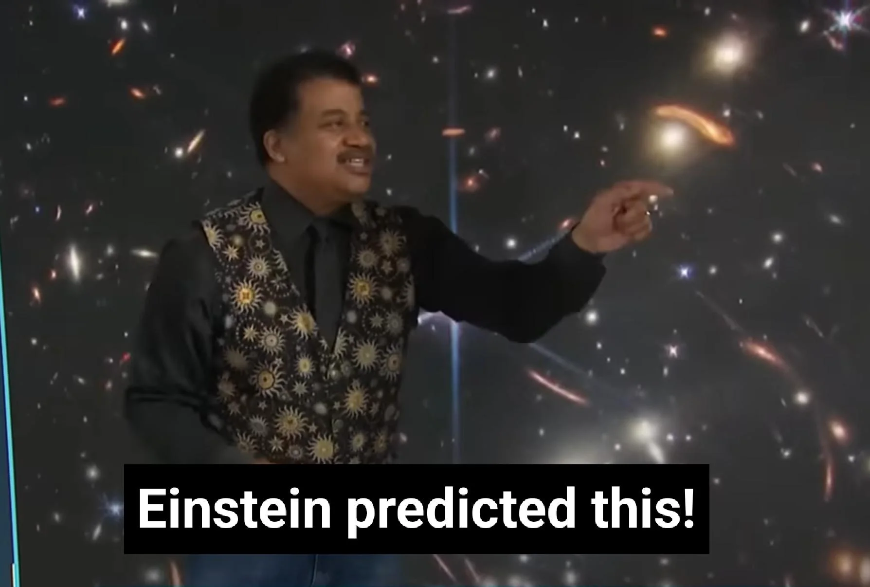 Einstein predicted this Blank Meme Template