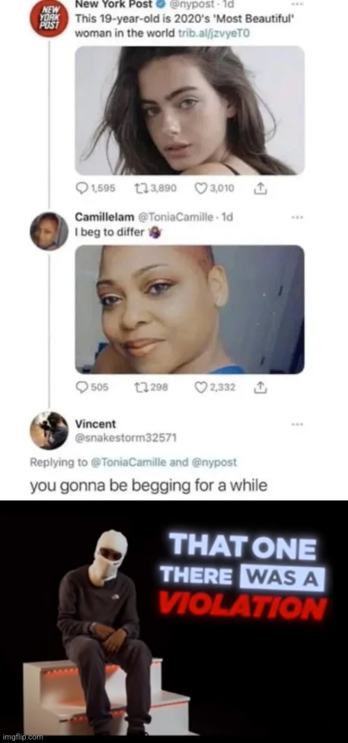 OUUUCCHHH | image tagged in that one there was a violation,memes,unfunny | made w/ Imgflip meme maker
