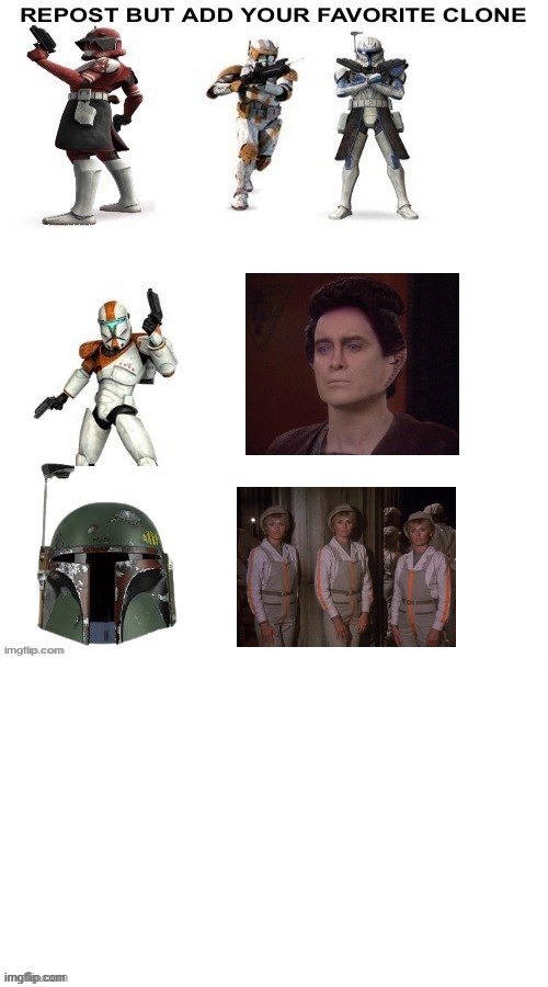 More Clones | image tagged in clones,memes | made w/ Imgflip meme maker