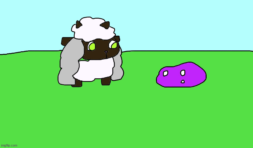 ok. first time drawing wooloo btw | made w/ Imgflip meme maker