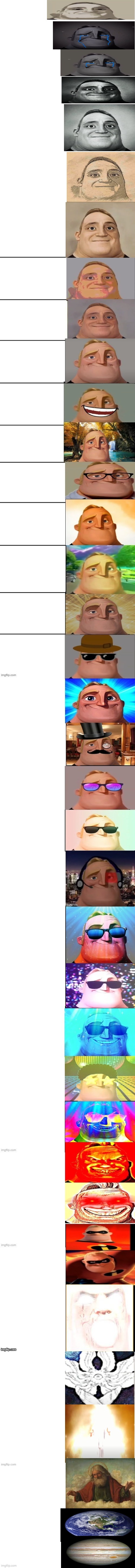 Mr Incredible Becoming Canny Super Extended Blank Meme Template