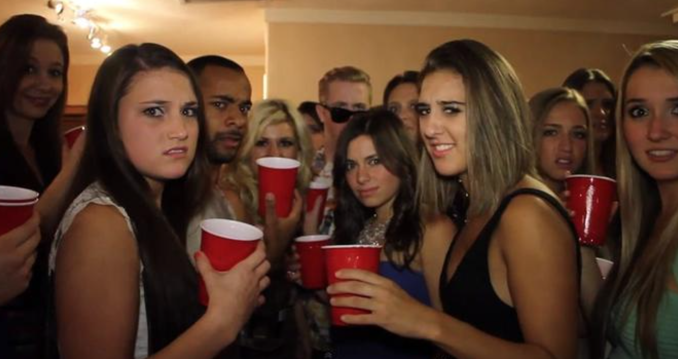 High Quality Awkward Party Reaction Blank Meme Template