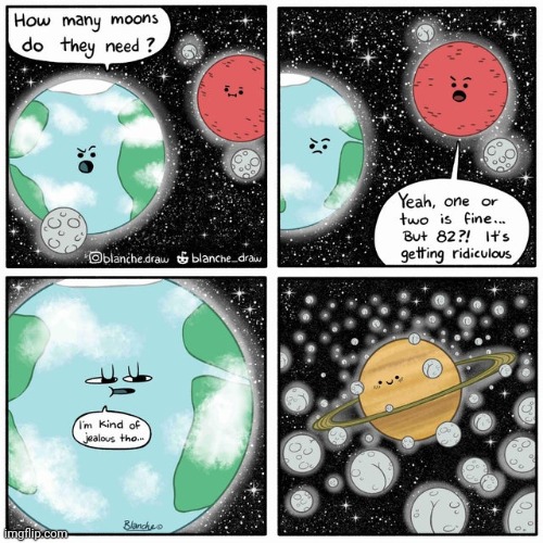 Moons | image tagged in moon,moons,comics,comics/cartoons,comic,planets | made w/ Imgflip meme maker