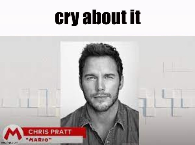 Cry about it | image tagged in cry about it | made w/ Imgflip meme maker