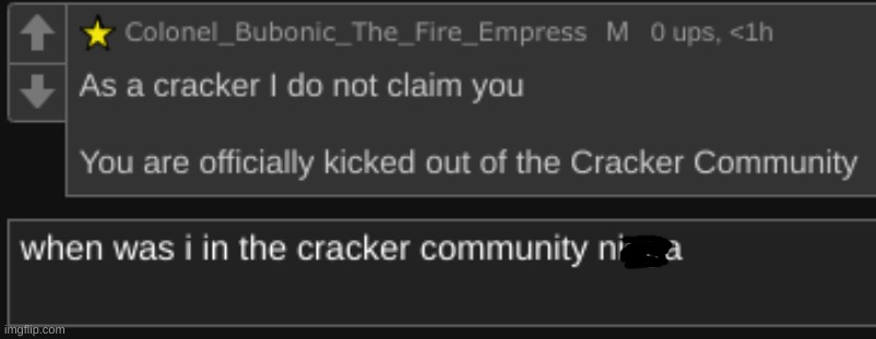 :troll: | image tagged in memes,funny,comments,n word,cracker community,no context | made w/ Imgflip meme maker
