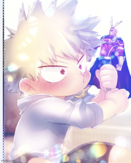 have a baby bakugo? | image tagged in bakugo | made w/ Imgflip meme maker