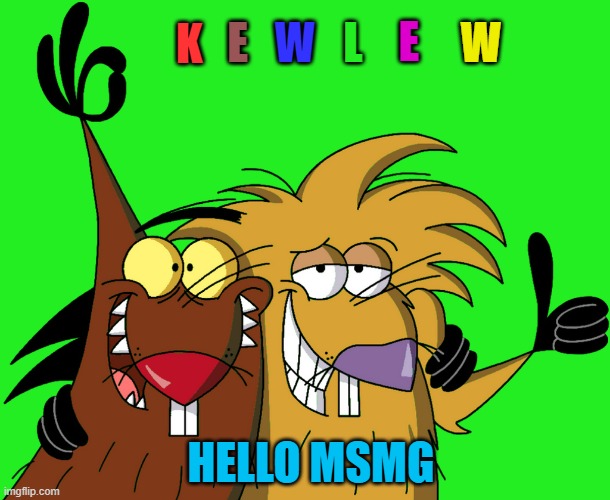 hello | W; E; E; L; W; K; HELLO MSMG | image tagged in beavers | made w/ Imgflip meme maker