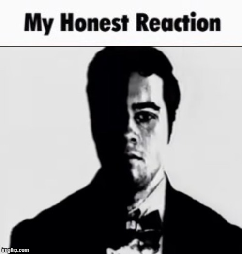 image tagged in my honest reaction | made w/ Imgflip meme maker