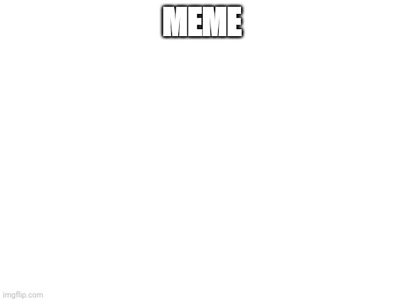 Blank White Template | MEME | image tagged in blank white template | made w/ Imgflip meme maker