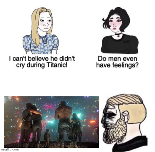 Ravager Funeral | image tagged in chad crying | made w/ Imgflip meme maker