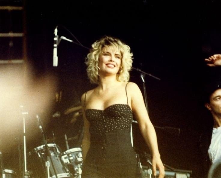 High Quality Kim Wilde onstage Blank Meme Template