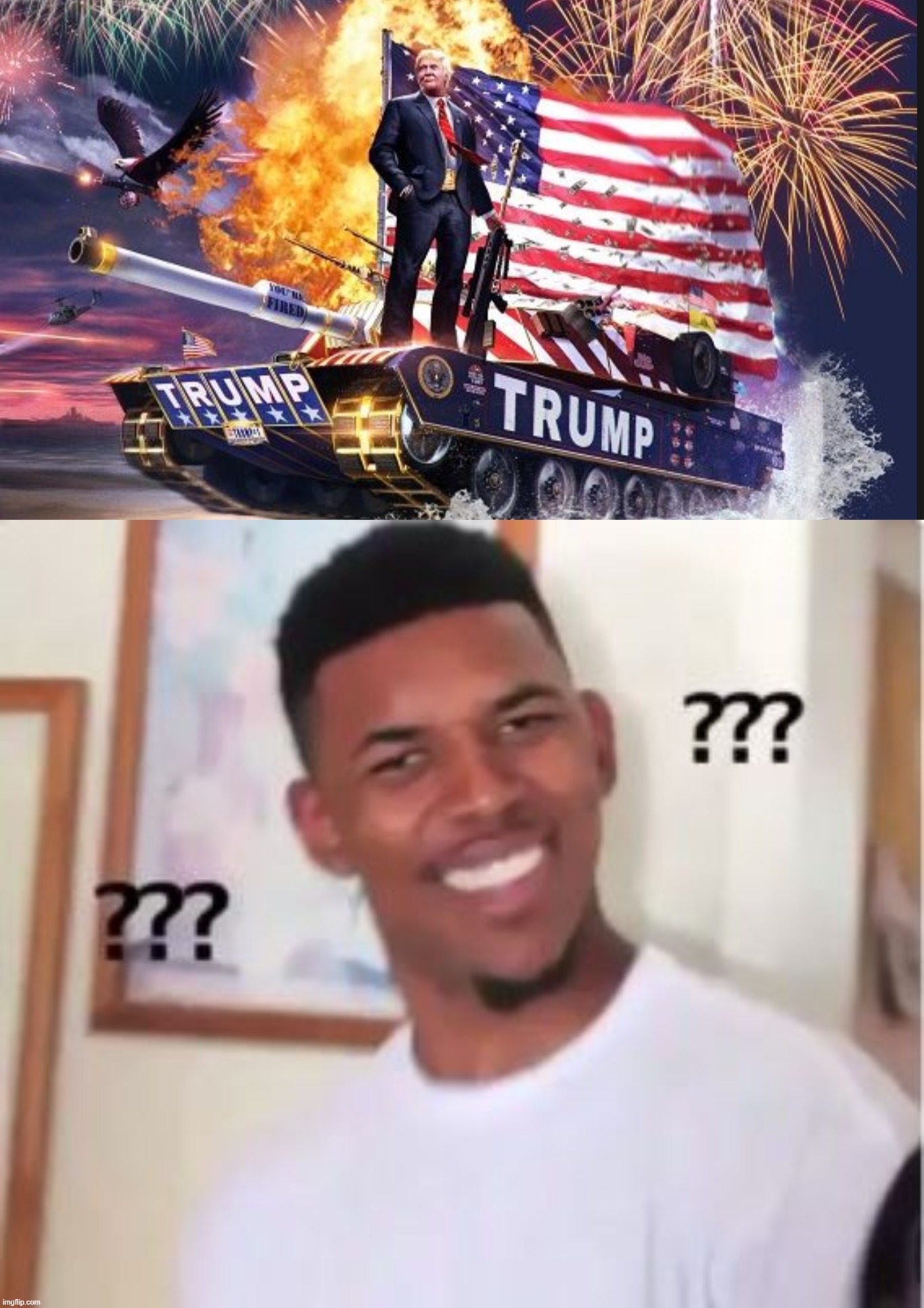 image tagged in the trump tank,nick young | made w/ Imgflip meme maker