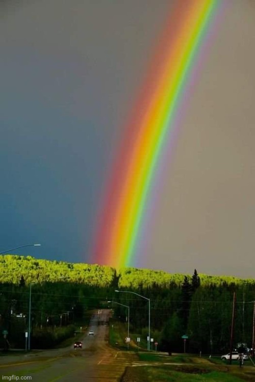 Vibrant Rainbow | image tagged in rainbows,beautiful nature,awesome,photography | made w/ Imgflip meme maker