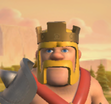 High Quality clash of clans king Blank Meme Template