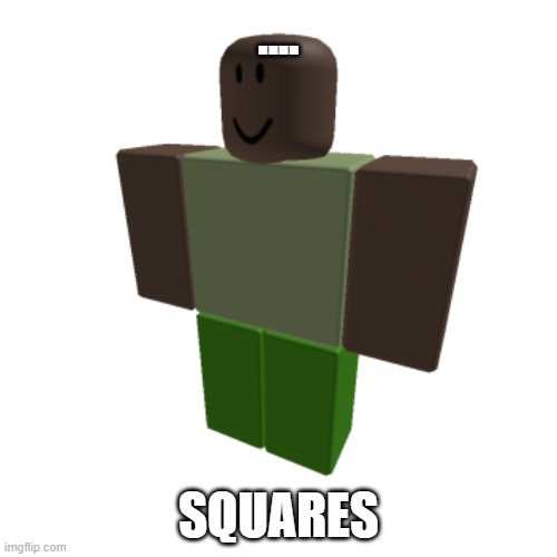 Roblox oc | .... SQUARES | image tagged in roblox oc | made w/ Imgflip meme maker